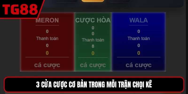 3 cửa cược cơ bản trong mỗi trận chọi kê
