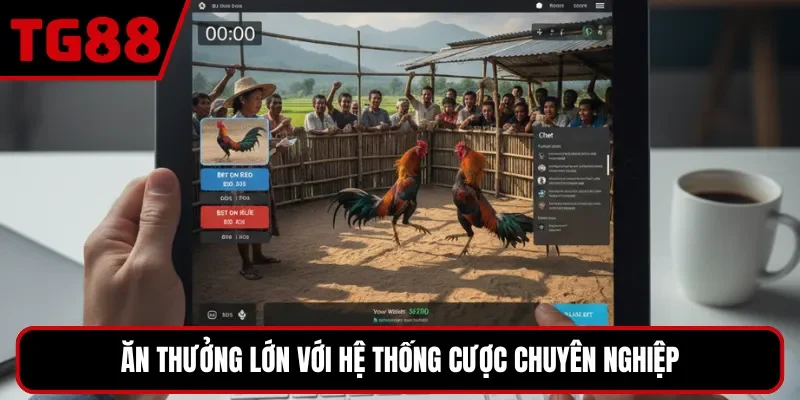 Ăn thưởng lớn với hệ thống cược chuyên nghiệp