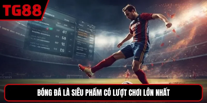 Bóng đá là siêu phẩm có lượt chơi lớn nhất