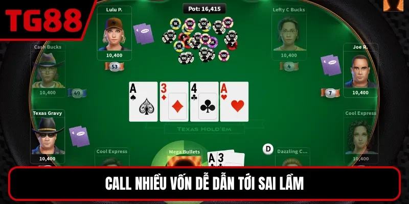 Call nhiều vốn dễ dẫn tới sai lầm