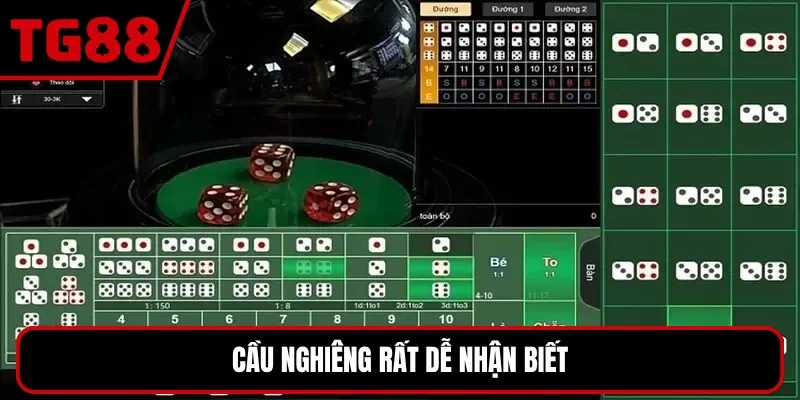 Cầu nghiêng rất dễ nhận biết