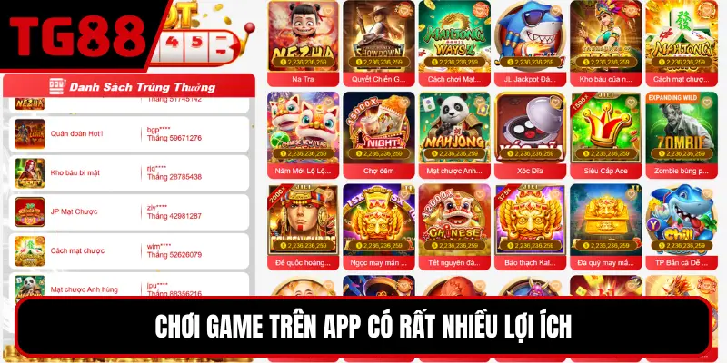 Chơi game trên app có rất nhiều lợi ích