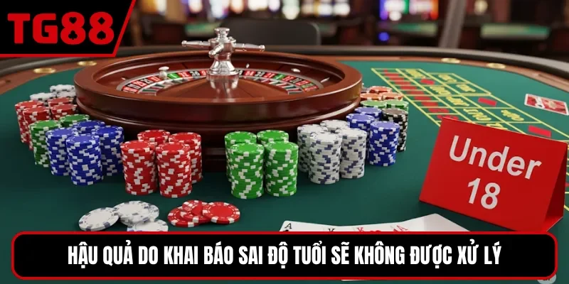 Hậu quả do khai báo sai độ tuổi sẽ không được xử lý