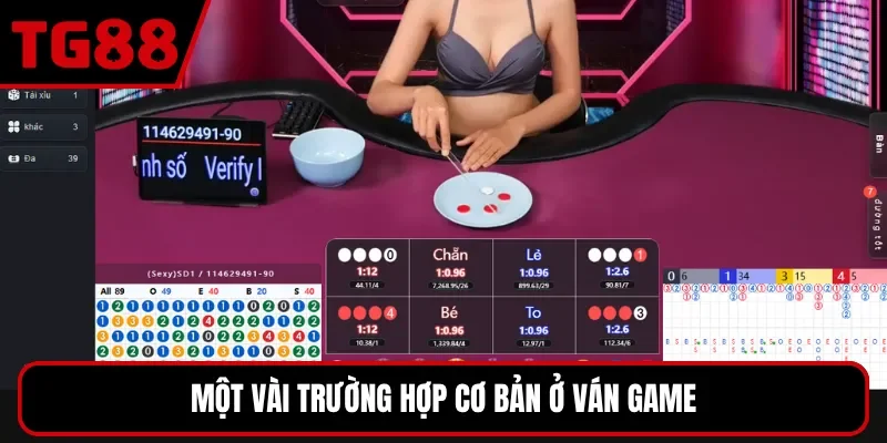 Một vài trường hợp cơ bản ở ván game