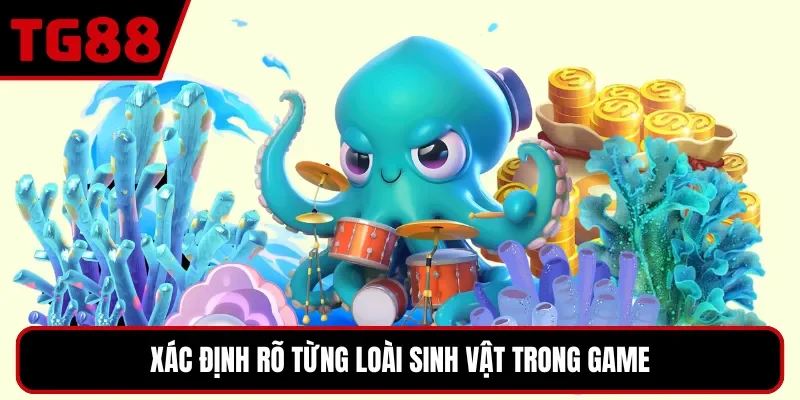 Xác định rõ từng loài sinh vật trong game
